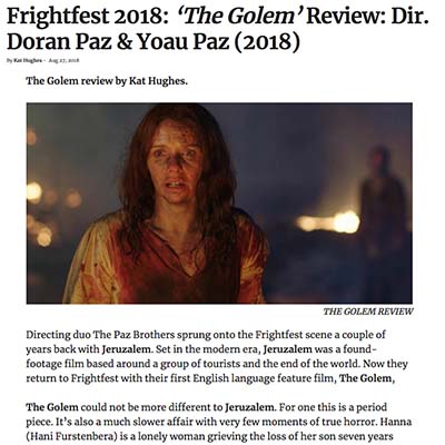 Frightfest 2018: ‘The Golem’ Review: Dir. Doran Paz & Yoau Paz (2018)